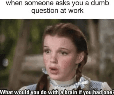 someone-asks-dumb-question-at-work-would-do-with-brain-if-had-one.png
