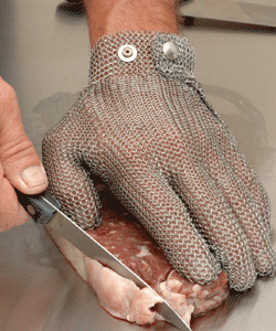 Food Processing Gloves_ Stainless Steel Metal Mesh 1107 Cut Resistant ___.gif