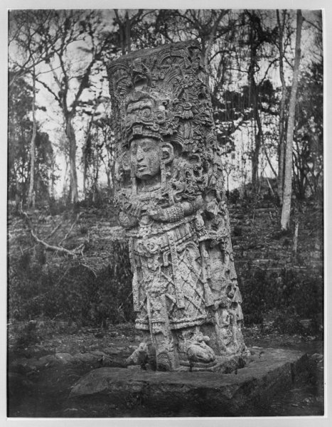 Alfred_Maudslay,_Copan__Stela_H__,_1885.jpg