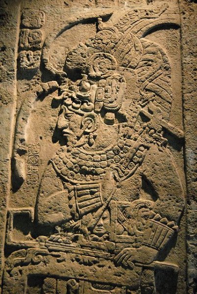 stelae at the Tamayo Museum in Oaxaca, origin unknown.jpg