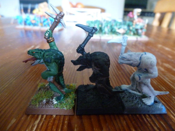 Saurus Warriors 5th Edition comparison finished unfinished 2.JPG