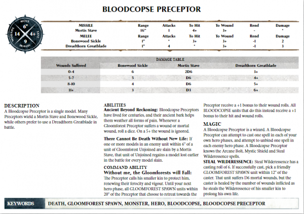 Gloomforest Preceptor Warscroll.PNG