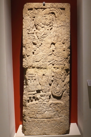 Estela esculpida, Xcalmukin, Clásico Tardío 600-900.jpg Estela esculpida, Xcalmukin, Clásico Tardío 600-900.jpg