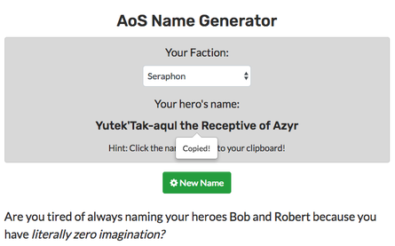 Hero Name Generator